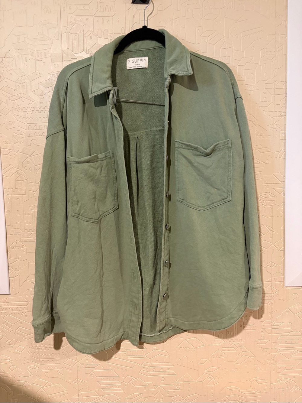 Z Supply All Day Knit Jacket- Avocado